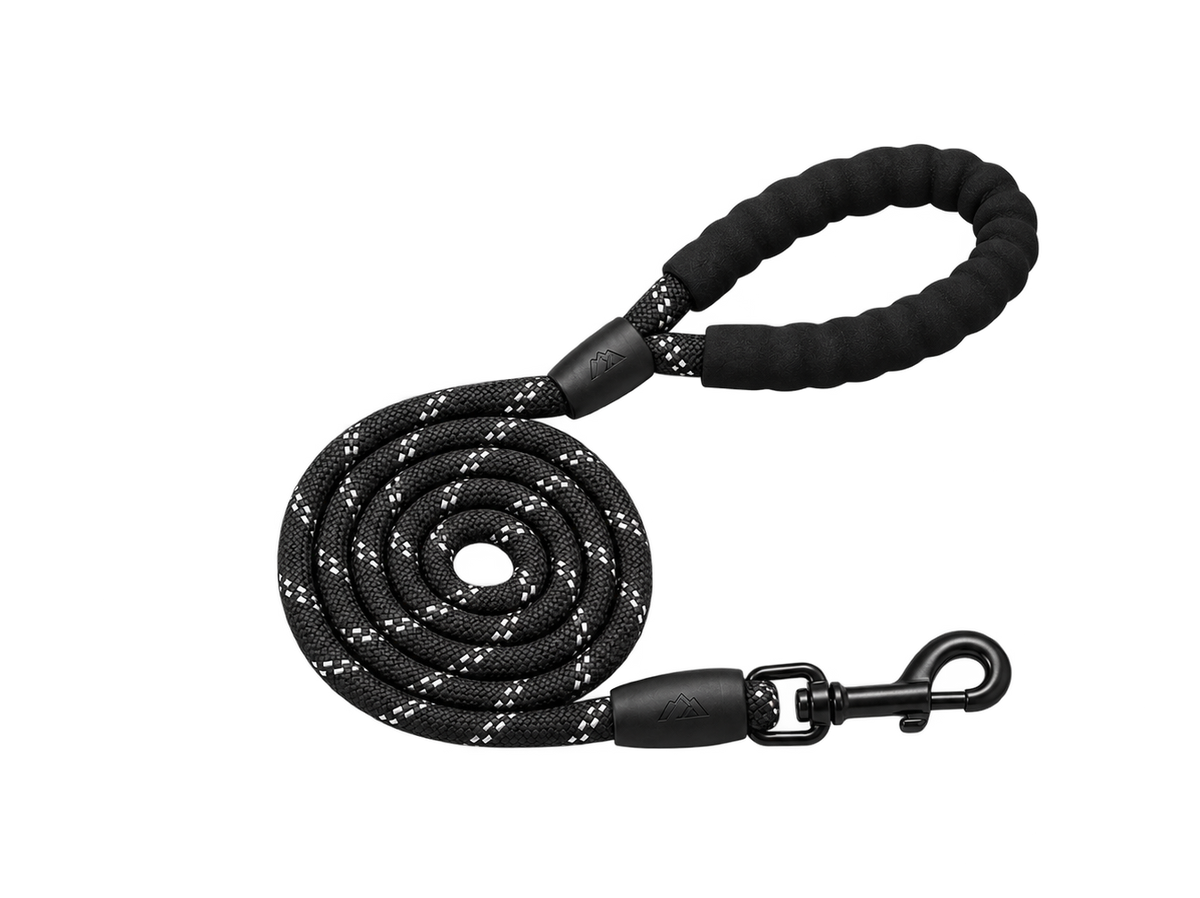 TrailPup Heavy Duty Dog Leash | Reflective Rope Leash for Medium & Large Dogs